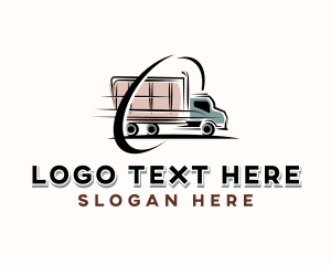 Logistics Truck Delivery logo