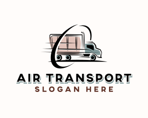 Logistics Truck Delivery logo design