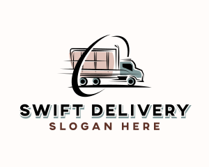 Logistics Truck Delivery logo design