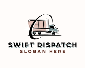 Logistics Truck Delivery logo design