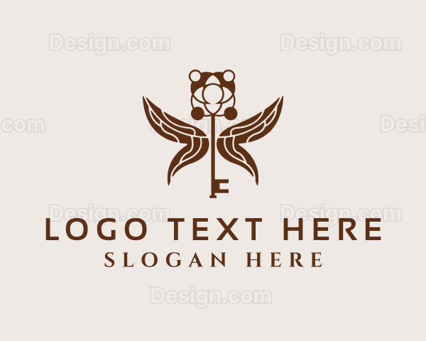 Deluxe Key Butterfly Logo