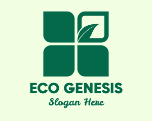 Eco Leaf Symbol logo design