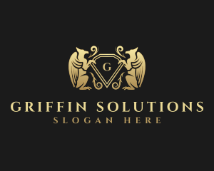 Griffin Diamond Luxury logo design