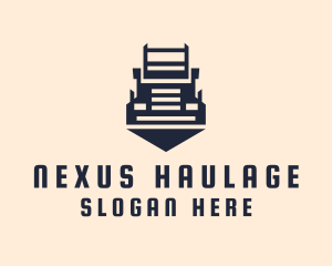 Haulage Transportation Truck  logo design