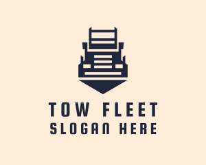 Haulage Transportation Truck  logo design