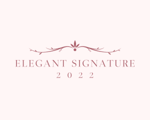 Elegant Floral Boutique logo design