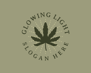 Organic Marijuana Leaf Logo