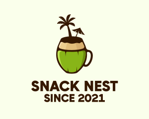 Coconut Juice Drink logo design