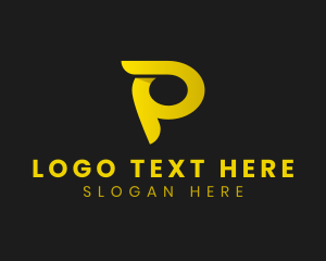 Creative Startup Business Letter P Logo