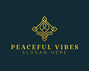 Decorative Yoga Meditation logo design