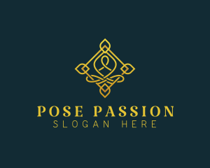 Decorative Yoga Meditation logo design