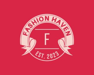 Fashion Ribbon Banner logo design