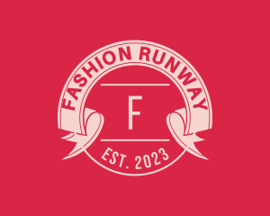 Fashion Ribbon Banner logo design