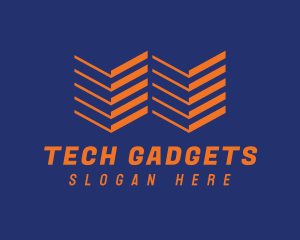 Modern Tech Letter W  logo