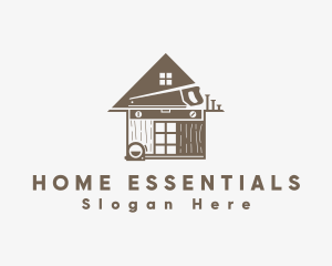 Home Construction Nail Hammer logo design