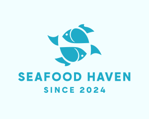 Seafood Marine Fish logo design