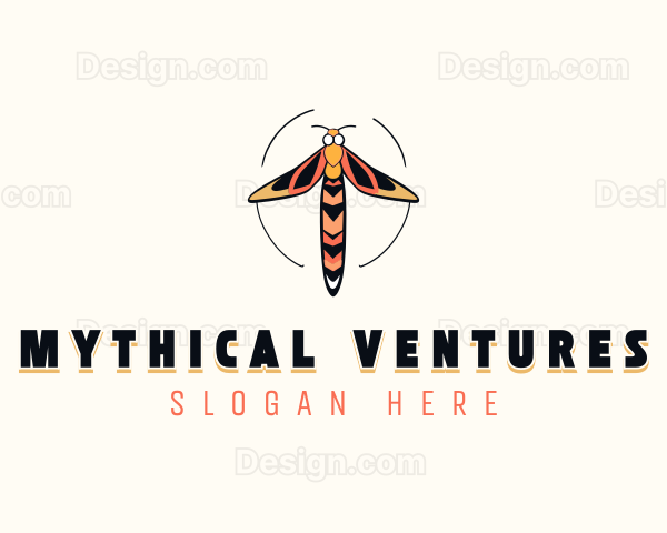 Mystic Moth Insect Logo