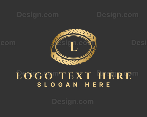 Luxury Golden Wheat Logo