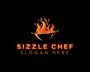 Flaming Wok Cooking logo