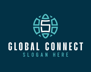 International Globe Agency Letter S logo