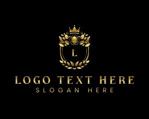 Shield Floral Crown Logo