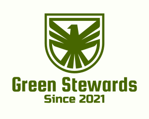 Green Eagle Crest logo design