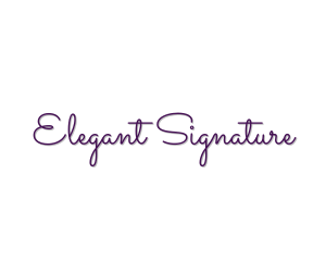 Generic Thin Cursive logo design