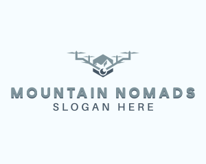 Mountain Camera Drone logo design