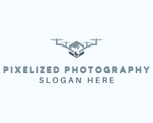 Mountain Camera Drone logo design