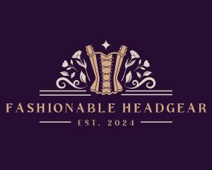 Fashion Floral Corset logo design