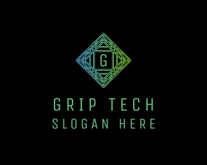 Technology Geometric Software logo design