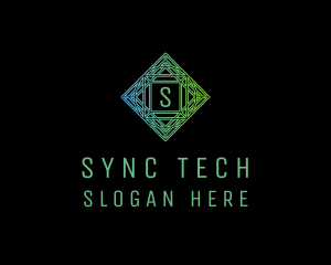 Technology Geometric Software logo design