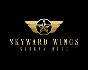 Star Wings Aviation logo design