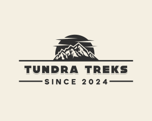 Mountain Hiking Peak logo design