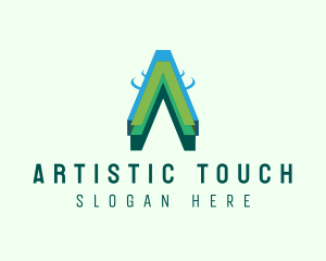 Letter A Creative Agency Business logo design