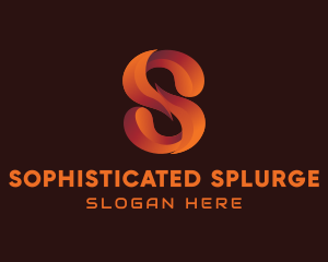 Modern Gradient Letter S logo design