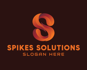 Modern Gradient Letter S logo design