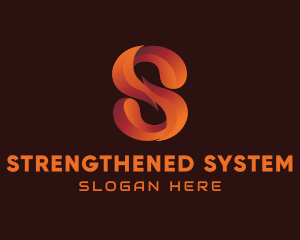 Modern Gradient Letter S logo design