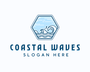 Sea Waves Surf logo design