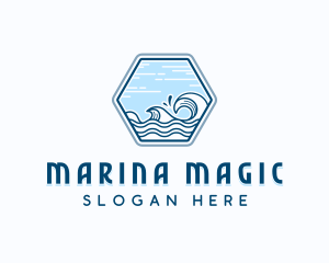 Sea Waves Surf logo design