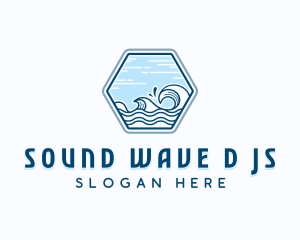 Sea Waves Surf logo design