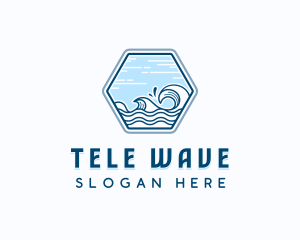 Sea Waves Surf logo design