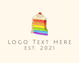 Colorful Rainbow Cake logo