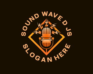 Radio Recording Microphone logo design