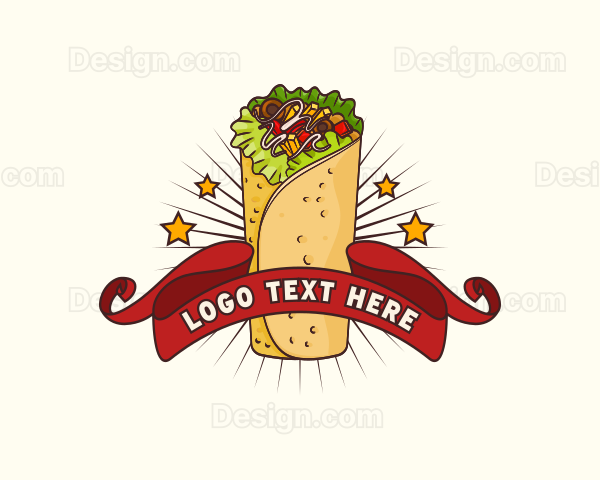 Burrito Wrap Restaurant Logo