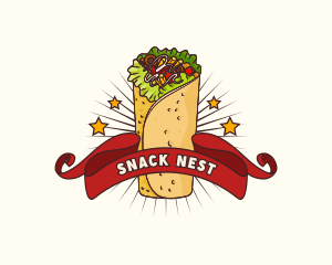 Burrito Wrap Restaurant logo design