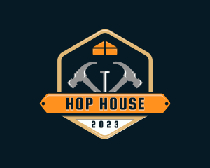 Hammer House Contractor logo design