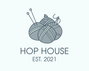 Yarn Ball House  logo design