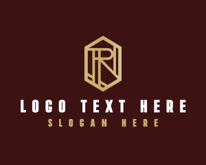 Premium Geometric Letter R logo