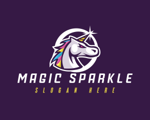 Stallion Unicorn Gaming logo design